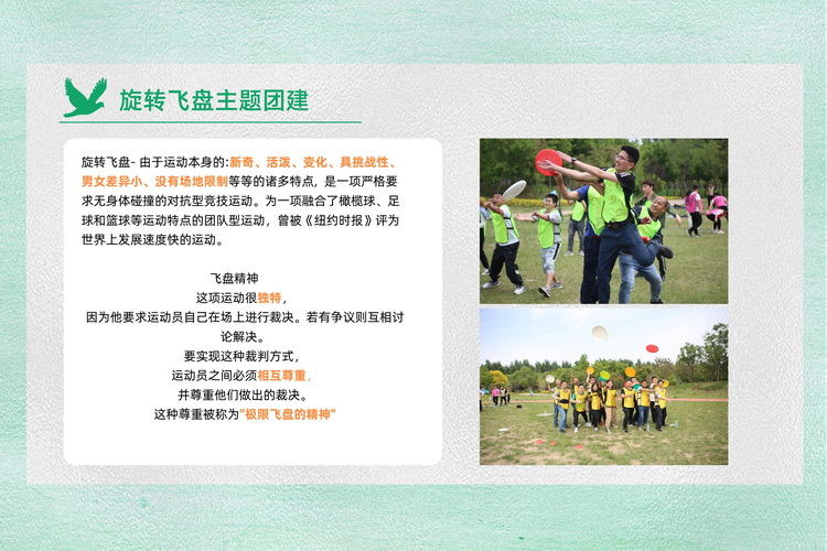 旋轉飛盤團建項目植樹活動方案4
